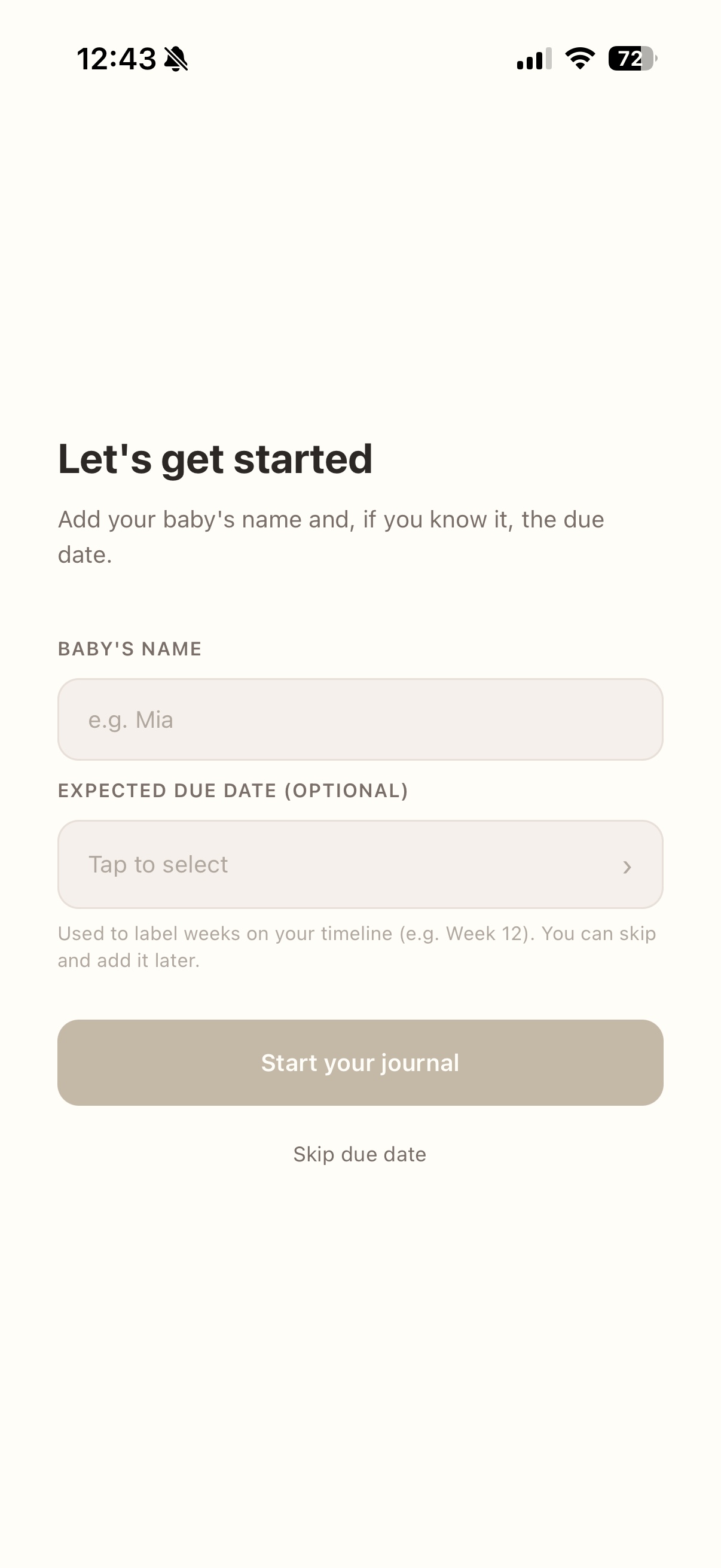 Onboarding — Let's get started